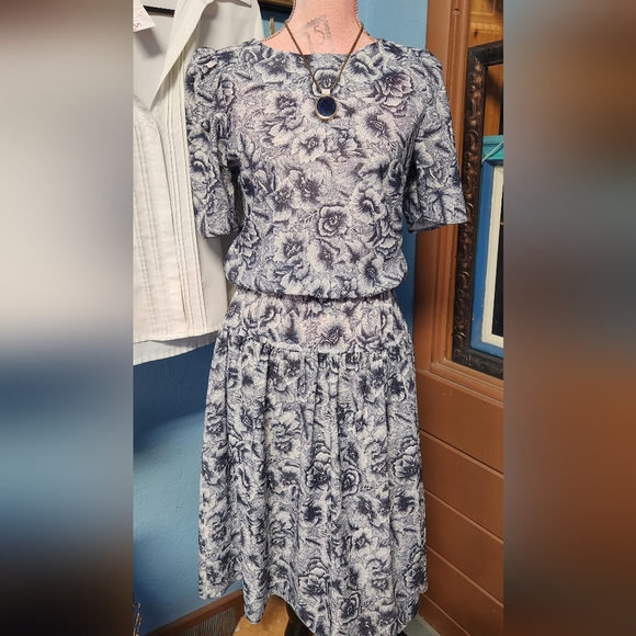 Vintage Glamax 80s Floral Dress - Picture 2 of 6